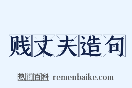 贱丈夫造句是什么意思的图片